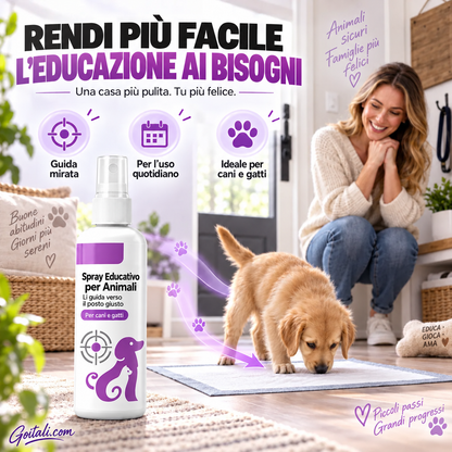 🥳 SUPER PREZZO 🥳💞 Oltre 10.000 venduti! Spray per l’addestramento al vasino – Guida il tuo animale in modo sicuro e semplice. Una casa più pulita: prendi il tuo ora! ✅