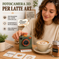 ☕🎄 Idea Regalo di Natale per Amanti del Caffè – Macchina per Latte Art 3D con Stencil | Divertente Coffee Art Maker ✨🎁
