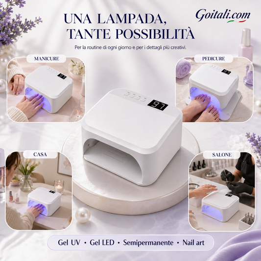 💅 Lampada UV/LED Automatica per Unghie ✨ Manicure a Casa, Facile e Senza Appuntamento