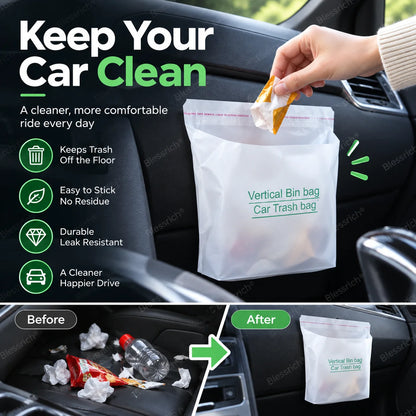 🔥🧽 Set da 20 sacchetti per auto autoportanti e adesivi – Pulizia facile, zero residui, multiuso e waterproof 🚗✨