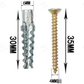 🔩🧱 Tassello a espansione dentato rinforzato – Versione migliorata, antirugginamento, fissaggio solido su calcestruzzo, mattoni o blocchi in calcestruzzo 💪🛠️