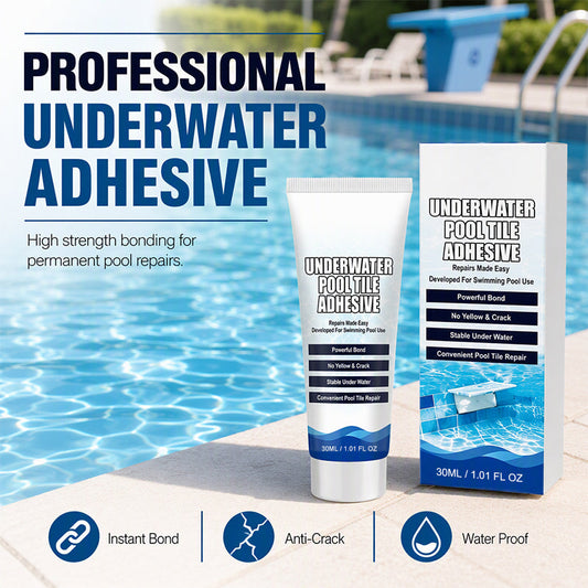 🥳2026 SALE! -50% Adesivo Subacqueo Alta Resistenza per Piastrelle Piscina. Incolla sott'acqua senza svuotare. Impermeabile, antigraffio, durevole. 🛡️