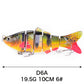 5 pezzi di esca da pesca subacquea realistica multi-giunto 🎣 – Aiuta a raddoppiare la pescata 🐟