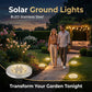 🔥☀️ Luce da terra solare in acciaio inox con 8 LED – Illumina il tuo giardino a energia gratuita! 💡🌿