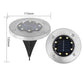 🔥☀️ Luce da terra solare in acciaio inox con 8 LED – Illumina il tuo giardino a energia gratuita! 💡🌿