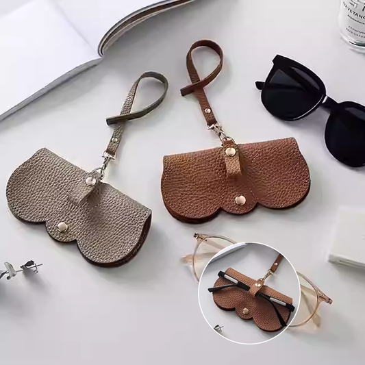 🕶️✨ Custodia morbida in pelle per occhiali da sole! Proteggi i tuoi occhiali con eleganza e stile – perfetta per tutti i giorni e per i viaggi! 🧳🛡️💖