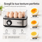 🔥 -50% Oggi: Cuociuova Elettrico Multifunzione con Coperchio Trasparente – Per uova sode, in camicia e frittate, spegnimento automatico e design compatto.