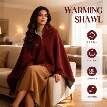 🎄ULTIMO GIORNO 50% DI SCONTO🔥 Scialle Coperta Riscaldato Portatile – Comfort e Calore in Ogni Momento ✨