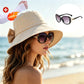 👒💕 Cappello da donna con fiocco e tesa larga per proteggersi dal sole ☀️🛡️