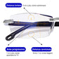 👓 Occhiali da Lettura a Doppio Uso ✨ - Lenti in Zaffiro | Protezione Luce Blu | Diottrie +1.00 a +4.00 | Nero & Marrone | 32% DI SCONTO