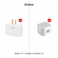 🔌✨ Adattatore da parete con presa girevole a 180° – Standard europeo, perfetto per ogni viaggio