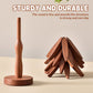 🎨 Set di sottopentole in legno – design a forma di albero, 4 pezzi + supporto. Praticità ed eleganza per la tua tavola! 🍽️