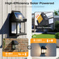🏮Goitali® Lanterna Solare da Parete IP65 con Sensore di Movimento e Luce Calda – 3 Modalità, Ricarica Solare per Giardino, Portico e Patio ✨
