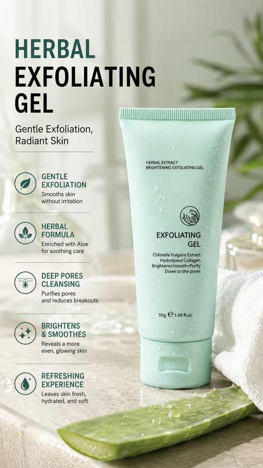 🥳 IN VENDITA CALDA 2026 🥳 💞 OLTRE 50.000 VENDUTI! 💥 👵 🌸 50% DI SCONTO! Gel esfoliante illuminante a base di estratti erbali