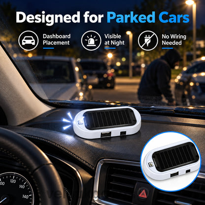 🚗🔦 Lampada LED Solare Antifurto Compatta – Lampeggiante, senza fili e sempre attiva per proteggere il tuo veicolo