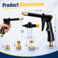💪 ULTIMO GIORNO - ACQUISTA 2 E RICEVI 1 GRATIS!! 🏆 JetSmart™ Pistola ad alta pressione potenziata aggiornata 💦 Impugnatura ergonomica • Ugello booster • Tubo incluso – Potente per lavare l'auto 🚗 Annaffiatura del giardino 🌻 Senza sforzo! 👍