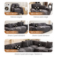 🛋️✨ Copridivano in Peluche Morbido & Antiscivolo – 9 Colori, 5 Misure (180x130cm a 180x420cm) – Protezione Elegante per Divano 1-4+ Persone 🏠💕