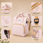 🎒 Goitali® Zaino Fasciatoio 4 in 1 da 25L – con Area Cambio Pieghevole, Tasche Termiche, Porta USB e Ganci Passeggino
