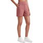 Pantaloncini Bermuda sportivi a vita alta da donna con tasche – Per corsa, yoga, abbigliamento casual estivo (Spedizione gratuita con acquisto di 2)