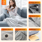 🔥🧶 Scialle Elettrico Riscaldato USB – Poncho Coperta Indossabile con 3 Livelli di Calore, Lavabile in Lavatrice ✨
