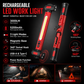 🔦 Lampada da lavoro a LED ricaricabile – 3000 lumen, luce da officina magnetica portatile con rotazione a 360° e funzione power bank
