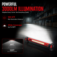 🔦 Lampada da lavoro a LED ricaricabile – 3000 lumen, luce da officina magnetica portatile con rotazione a 360° e funzione power bank