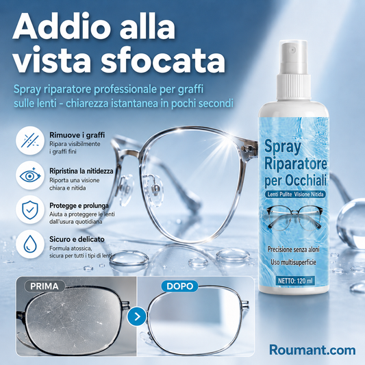 ⏰ -50% Offerta lampo | Spray per graffi sulle lenti 🔥