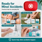 🏥🆘 Kit di pronto soccorso: trousse d'emergenza portatile per la casa — con tutti gli accessori | Set da 26 pezzi 🩹💊