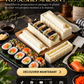 🍣 Kit à Sushi 5-en-1 — Moules Multifonctions HIPS, Sans BPA, Facile à Nettoyer, Idée Cadeau ✨
