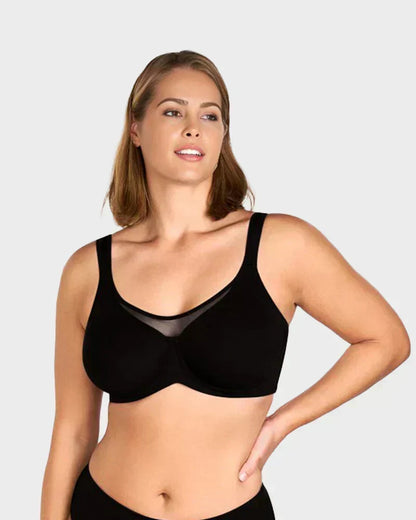 ⏳ Ultimo Giorno – Solo €23.99 💐 Reggiseno elegante in tulle trasparente, copertura totale e taglie forti | Senza fili, scelto da 50K+ donne 👙