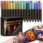 🖊️Goitali® Pennarelli Cosmetici per Tatuaggi Temporanei sulla Pelle – 10/15 Colori Vivaci, Punta a Pennello Flessibile, Atossici ✨