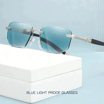 💎👓 Occhiali da sole e da lettura in zaffiro ad alta durezza, anti-luce blu, per lontano e vicino 😎🔵