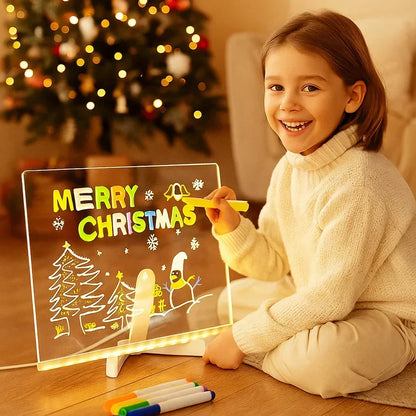 🎨✨ OFFERTA SPECIALE – 50% DI SCONTO! ⏳ Tavolo da Disegno LED Luminoso per Bambini – Scrivi e Disegna con Luci Colorate! 🖍️🌟