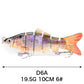 5 pezzi di esca da pesca subacquea realistica multi-giunto 🎣 – Aiuta a raddoppiare la pescata 🐟
