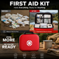 🏥🆘 Kit di pronto soccorso: trousse d'emergenza portatile per la casa — con tutti gli accessori | Set da 26 pezzi 🩹💊