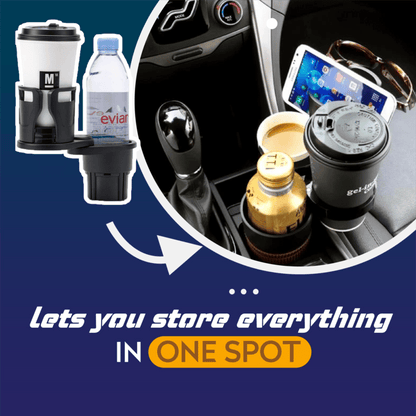 ⏳ Offerta lampo 50%! Organizer universale con portabibite per auto – Compatto, stabile e versatile 🚗💥