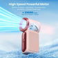 🥳 IN VENDITA CALDA 2026 🥳 💞 OLTRE 50.000 VENDUTI! 💨❄️ 50% DI SCONTO! Ventilatore portatile turbo – 16900 RPM, 6 velocità, display LED. Batteria 3000 mAh, 10,7 ore di raffreddamento. Potenza da tasca! 🌬️✨