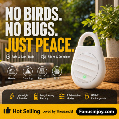 🔥Offerta Lampo: Prendi 1 e ottieni 1 GRATIS! 🐦 Addio ai problemi con uccelli e animali! Repellente a ultrasuoni portatile con attacco per chiavi – tieni lontani i volatili ovunque tu vada! 🚫🦅