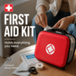 🏥🆘 Kit di pronto soccorso: trousse d'emergenza portatile per la casa — con tutti gli accessori | Set da 26 pezzi 🩹💊