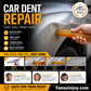 🛠️ Rimuovi le ammaccature dell'auto senza sforzo! 🚗 Barra di colla per la riparazione di ammaccature senza verniciatura per veicoli 🔧✨