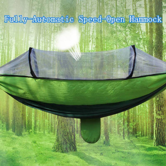 🌿 Amaca completamente automatica ad apertura rapida con zanzariera – relax all'aperto in un attimo! 🏕️✨🌙