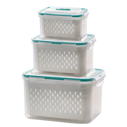 🔥 OFFERTA ESTIVA – 50% DI SCONTO! 💝 Contenitore 2 in 1 per alimenti con scolo e conservazione freschezza – il tuo alleato in cucina! 🍱✨
