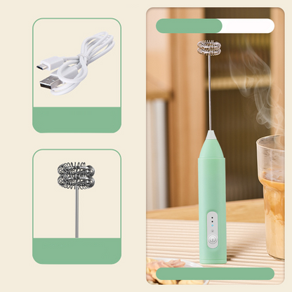 🔥Sconto 50% – Frullatore schiuma ricaricabile USB ☕