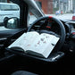 🚗📋 Tavolino Multifunzione da Volante per Auto – Mangia, Lavora e Usa il Tablet Comodamente in Macchina! 🍔💻