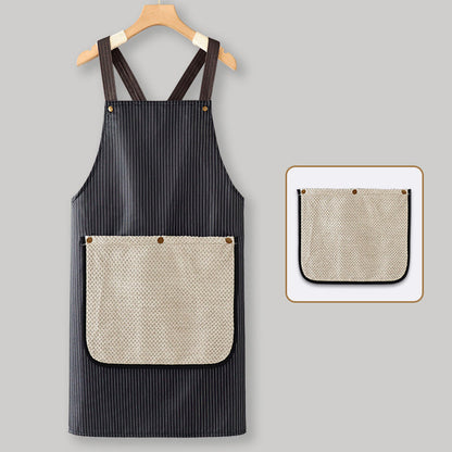🧑‍🍳💥 50% DI SCONTO – Grembiule da Cucina Professionale! Design a Croce sul Dietro, Asciugamano Integrato Rimovibile, Antigrasso e Traspirante – Addio ai Lacci! 👨‍🍳✨