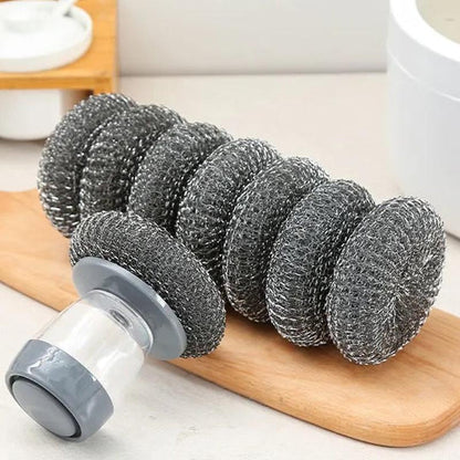 ✨🧽 Spazzola da cucina a palmo con erogatore di sapone – pulizia senza sporco!