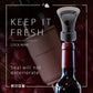 🍷 Versare Direttamente Senza Rimuovere – Tappo per Vino 2‑in‑1 | 50% di Sconto ✨