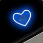 💖 Lampada ambientale wireless a forma di cuore per auto: 7 colori e illuminazione giorno-notte! ✨