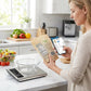 ⚖️📊 Bilancia da cucina digitale – misura 19 valori nutrizionali e calorie tramite app, 5 kg in acciaio inox 🥗✅ – per un'alimentazione sana e il controllo del peso