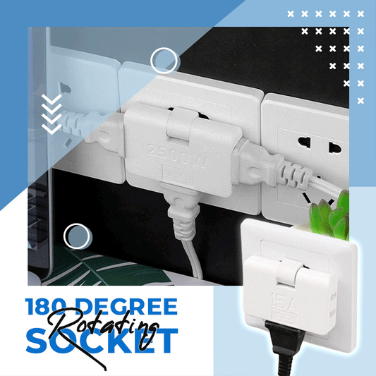 🔌✨ Adattatore da parete con presa girevole a 180° – Standard europeo, perfetto per ogni viaggio